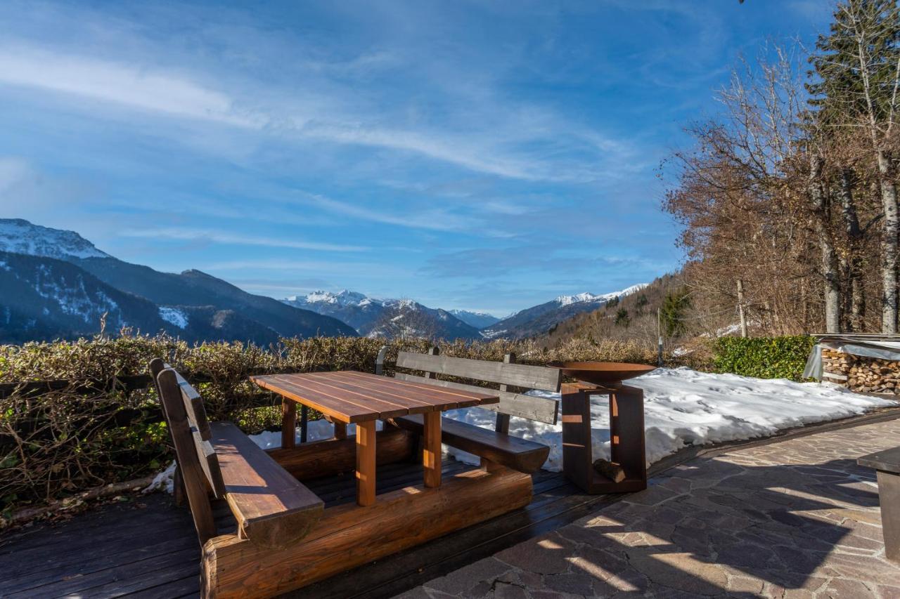 Panoramic House Carnia - Mountain View Apt With Parking And Terraces Villa Ligosullo Exterior foto